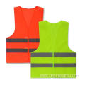 safety reflective running vest with 2 refletive stripes